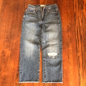Madewell classic straight jeans